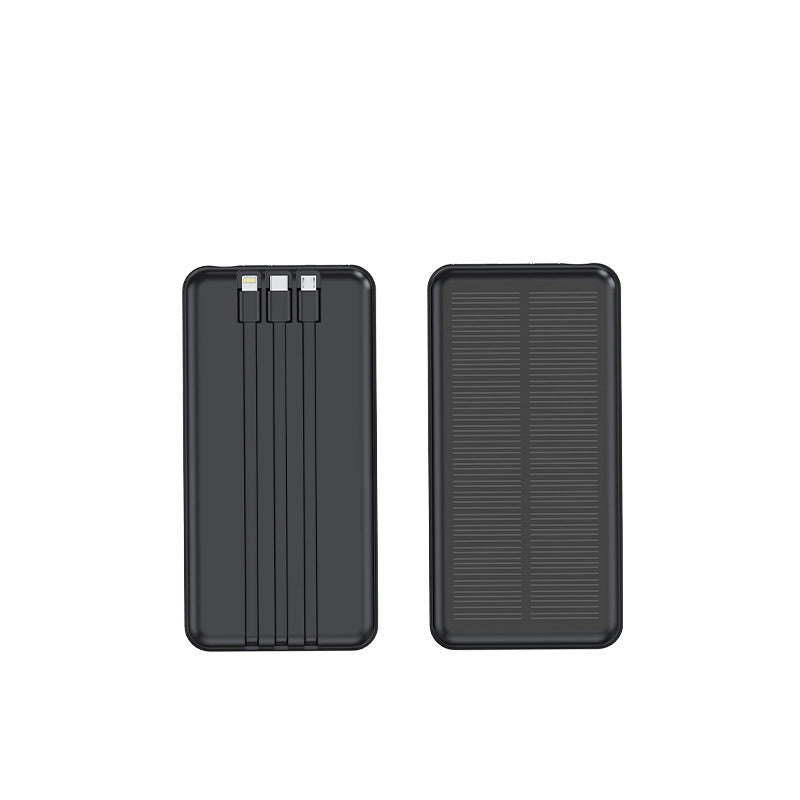 Powerbank Solaire Portable avec Câbles de Charge Intégrés pour Hommes et Femmes 2