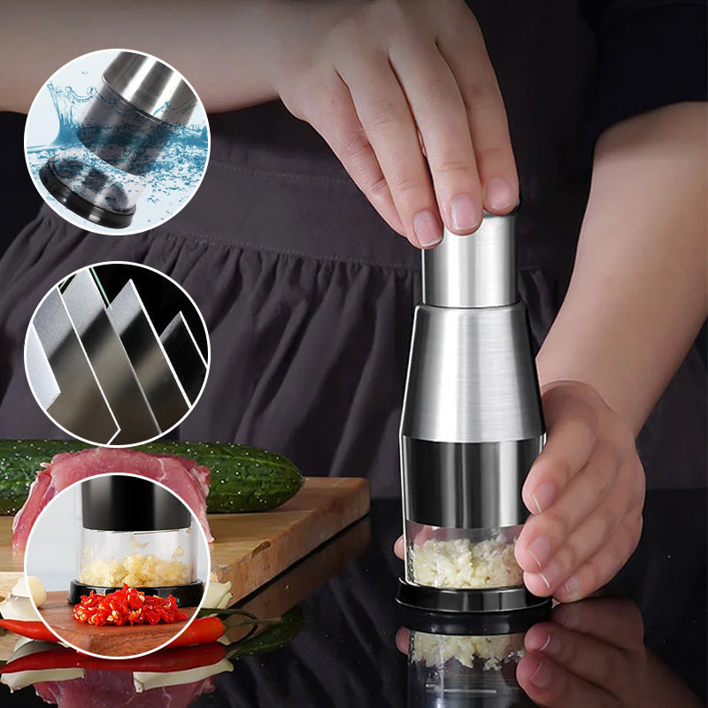 Presse-Ail Multifonctionnel Ustensile de Cuisine Pratique 0