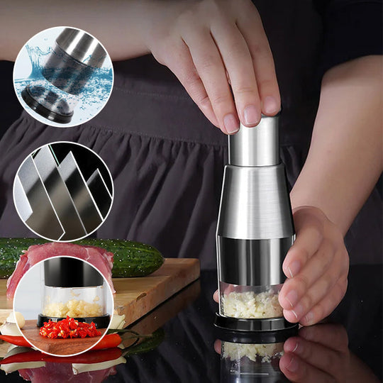 Presse-Ail Multifonctionnel Ustensile de Cuisine Pratique 0