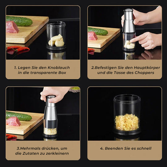 Presse-Ail Multifonctionnel Ustensile de Cuisine Pratique 2