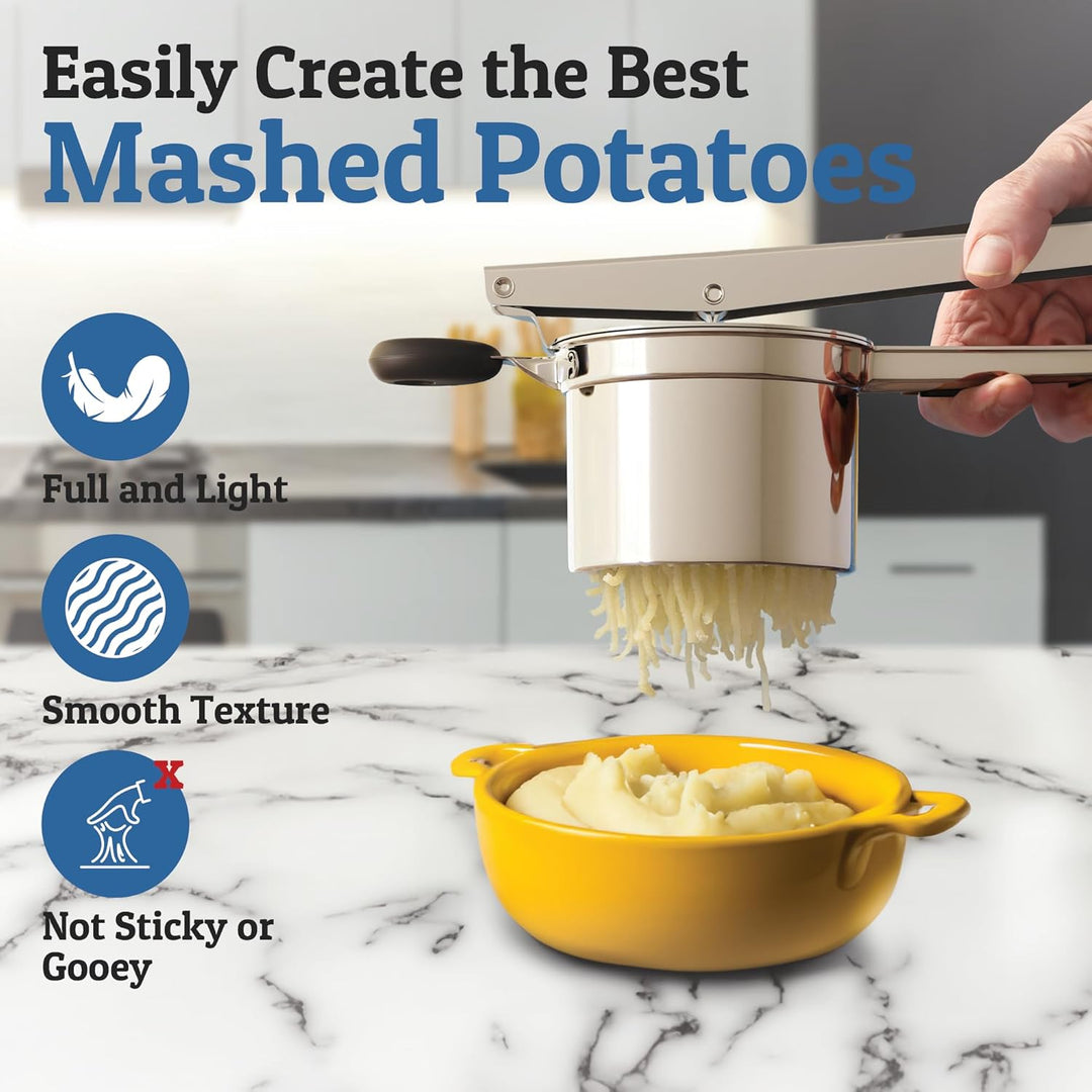 Presse-purée en Acier Inoxydable pour Cuisine 7