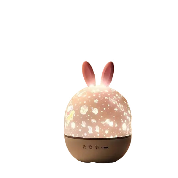 Projecteur Étoile Plafond avec Musique Apaisante pour Enfants - Projection d'Étoiles Colorées et Animaux Mignons 0