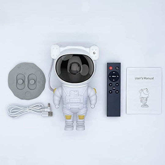 Projecteur LED Astronaute Tête Rotative Ambiance Étoilée 3