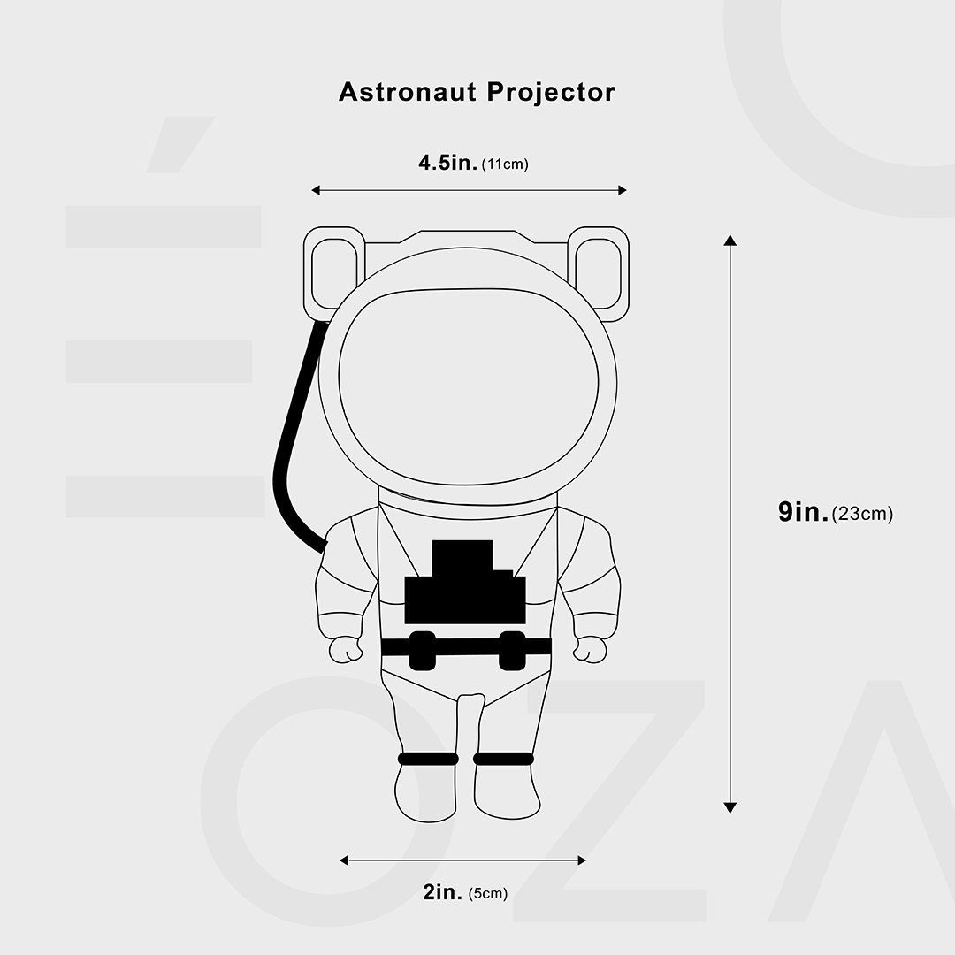 Projecteur LED Astronaute Tête Rotative Ambiance Étoilée 7