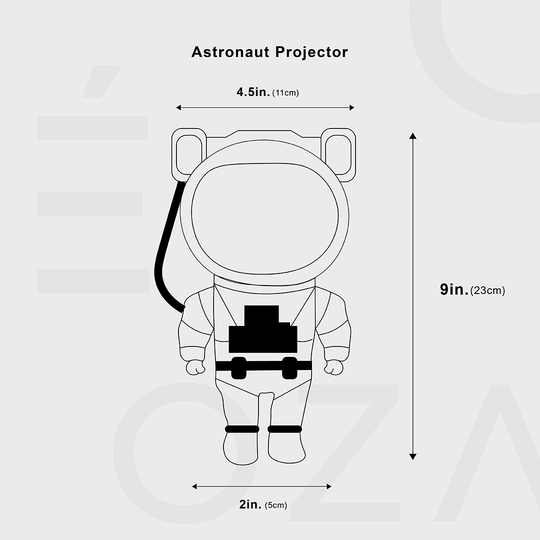 Projecteur LED Astronaute Tête Rotative Ambiance Étoilée 7