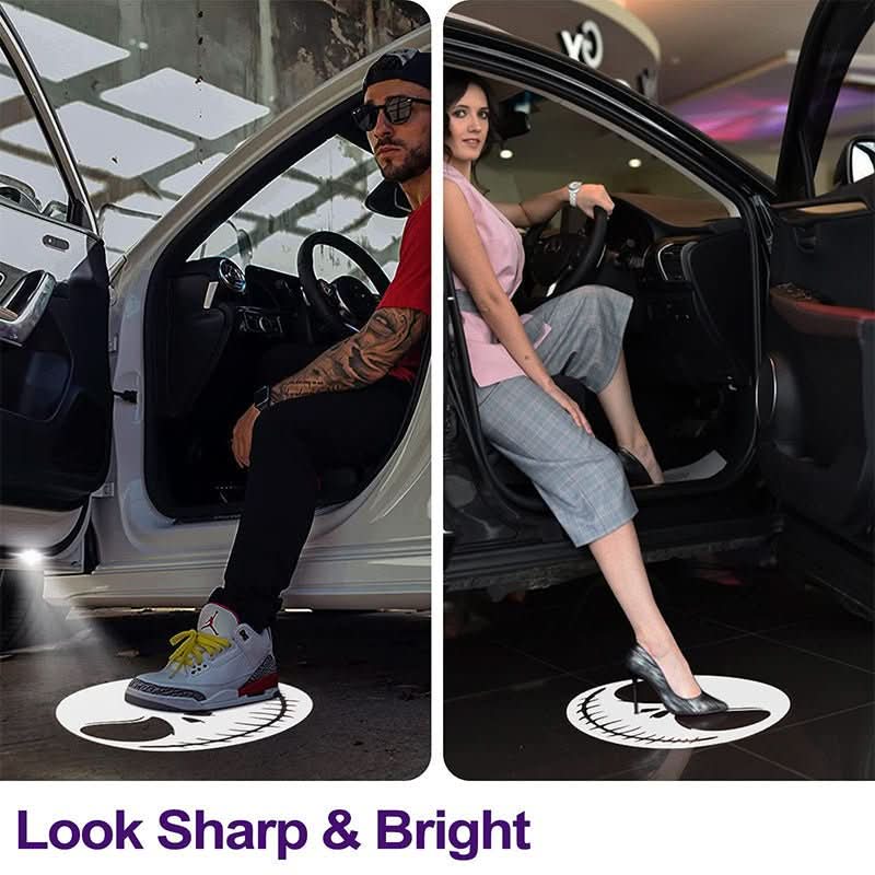 Projecteur LED sans fil pour voiture avec logos personnalisés 3