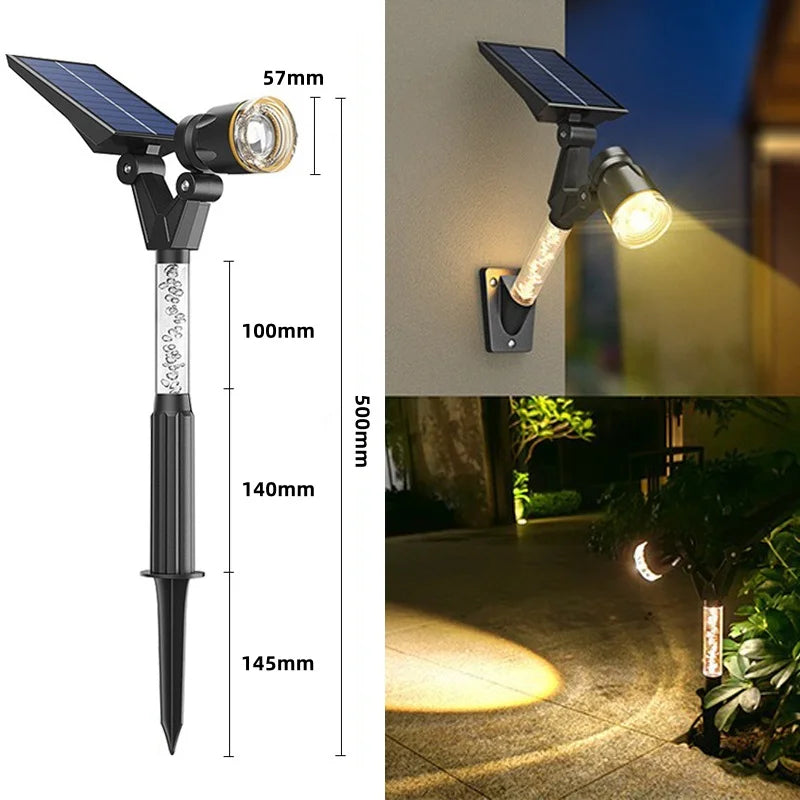 Projecteur Solaire Extérieur LED Design Moderne pour Allées et Jardins 5