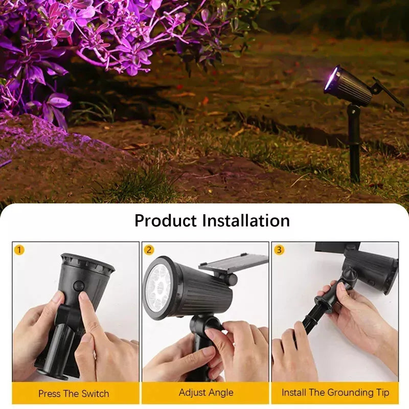 Projecteur Solaire Extérieur LED Écologique pour Jardin 8