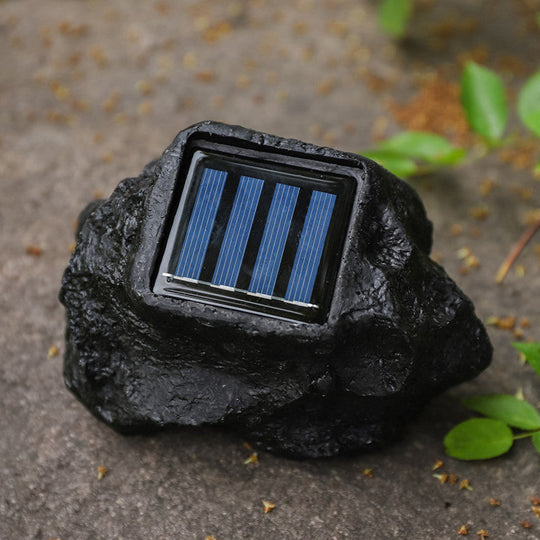 Projecteur de Jardin Solaire Discret en Fausses Pierres pour Extérieur 3