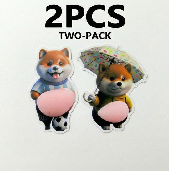 Protecteur Autocollant en Silicone Chubby Shiba Décoratif 7