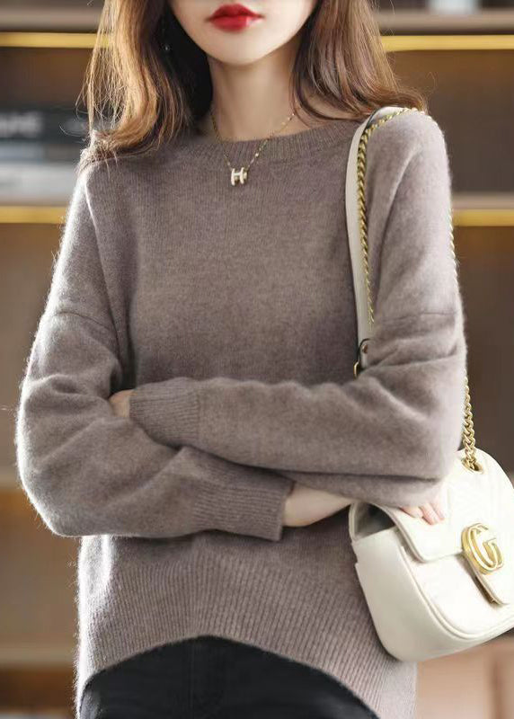 Pull Ample en Patchwork à Col Rond pour Femmes 3