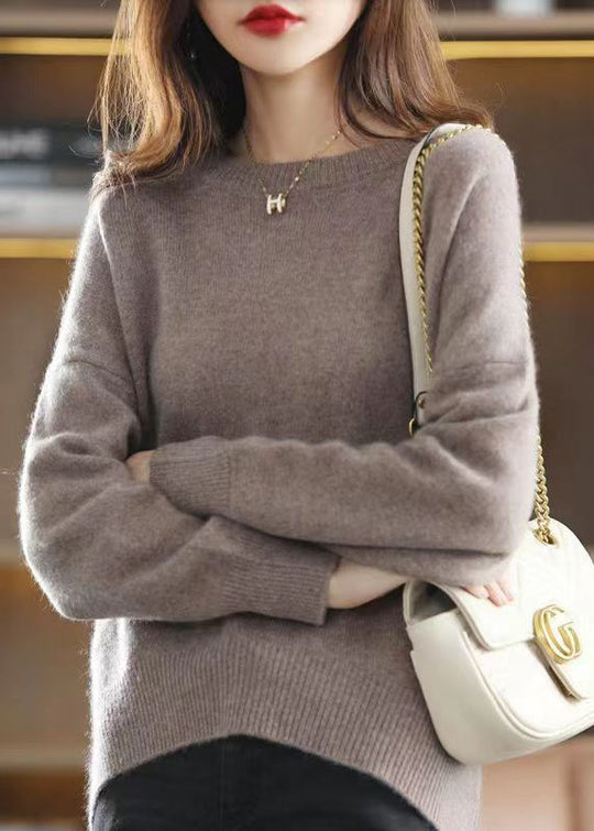 Pull Ample en Patchwork à Col Rond pour Femmes 3