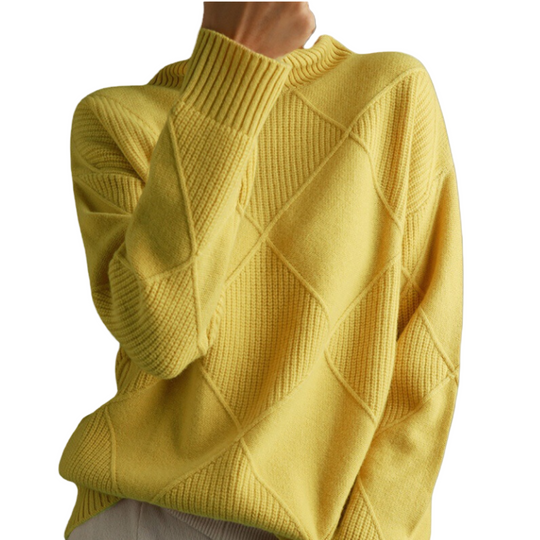 Pull Cachemire Femme Col Roulé Moderne 0