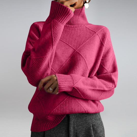 Pull Cachemire Femme Col Roulé Moderne 9