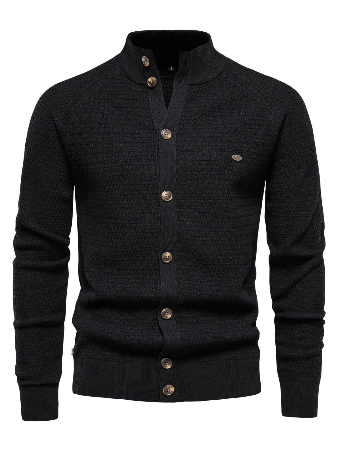 Pull Col Montant Boutonné pour Hommes 2