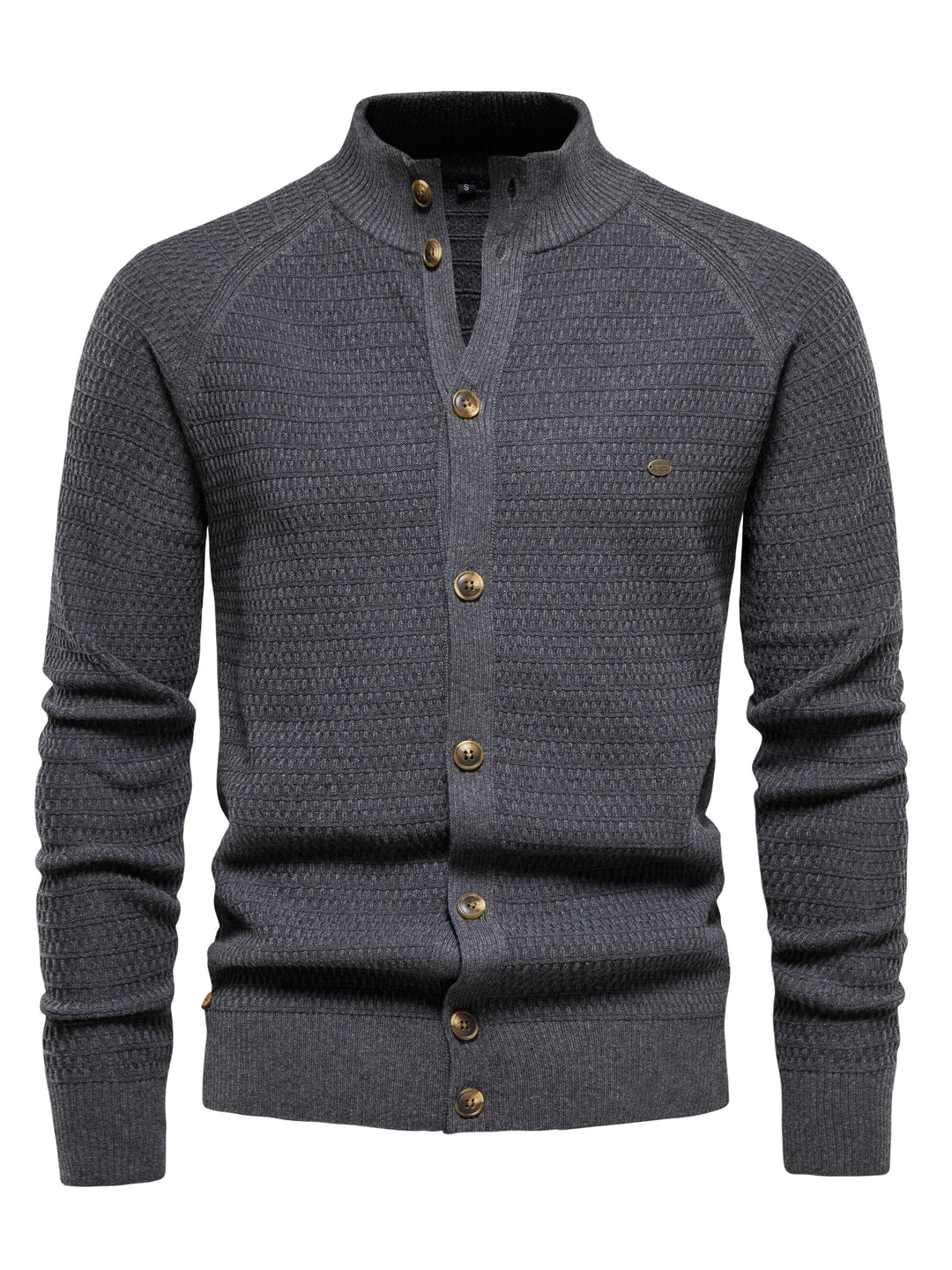 Pull Col Montant Boutonné pour Hommes 3