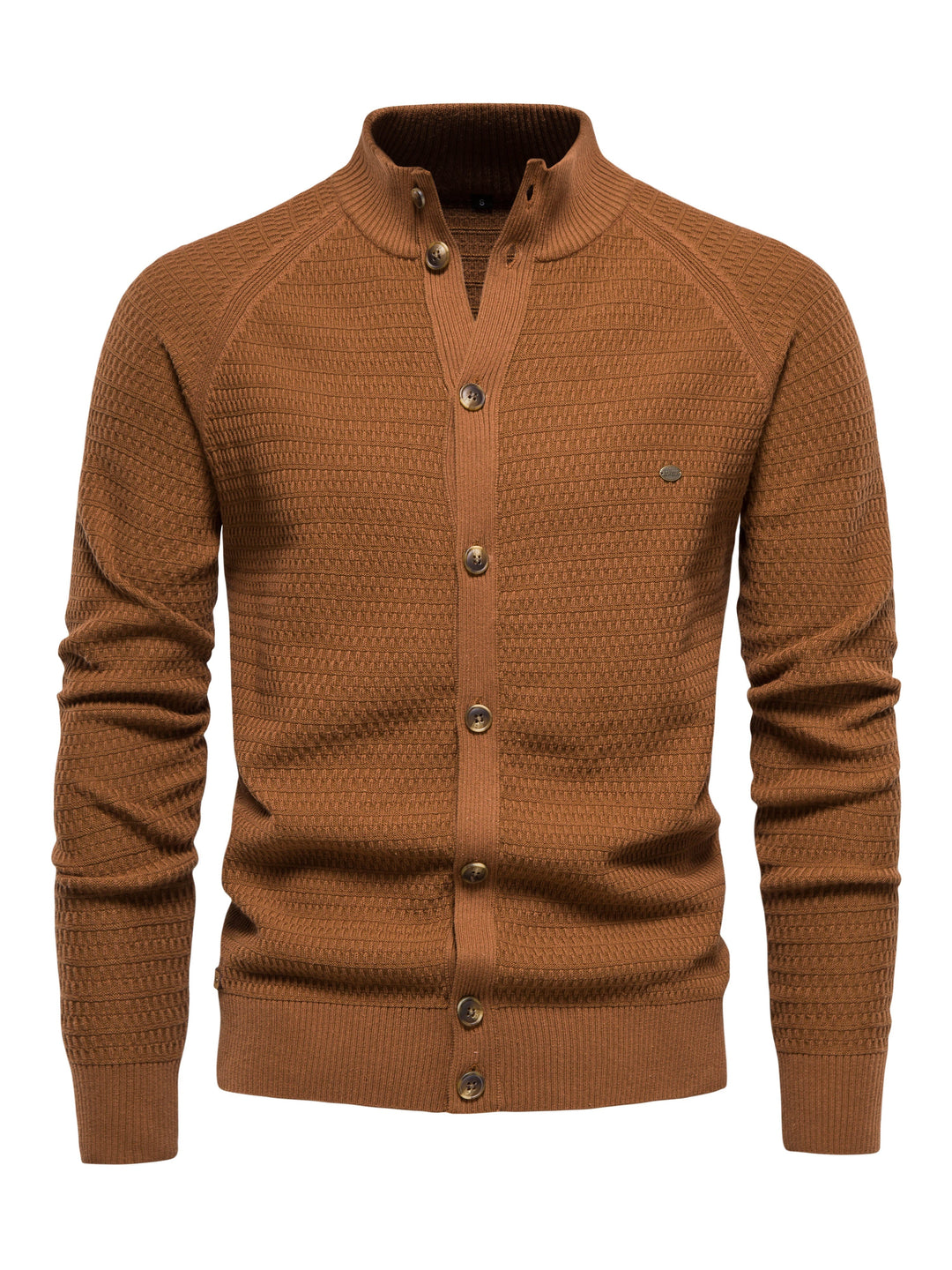 Pull Col Montant Boutonné pour Hommes 4