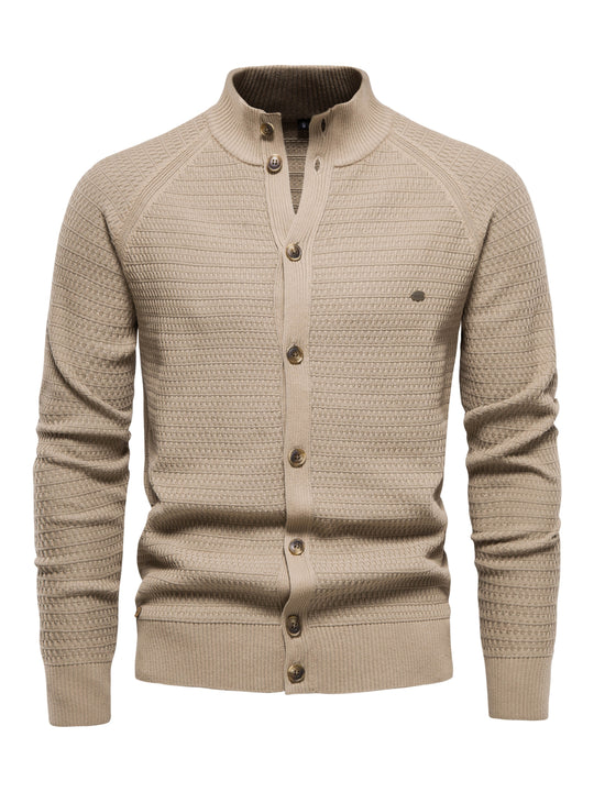 Pull Col Montant Boutonné pour Hommes 5