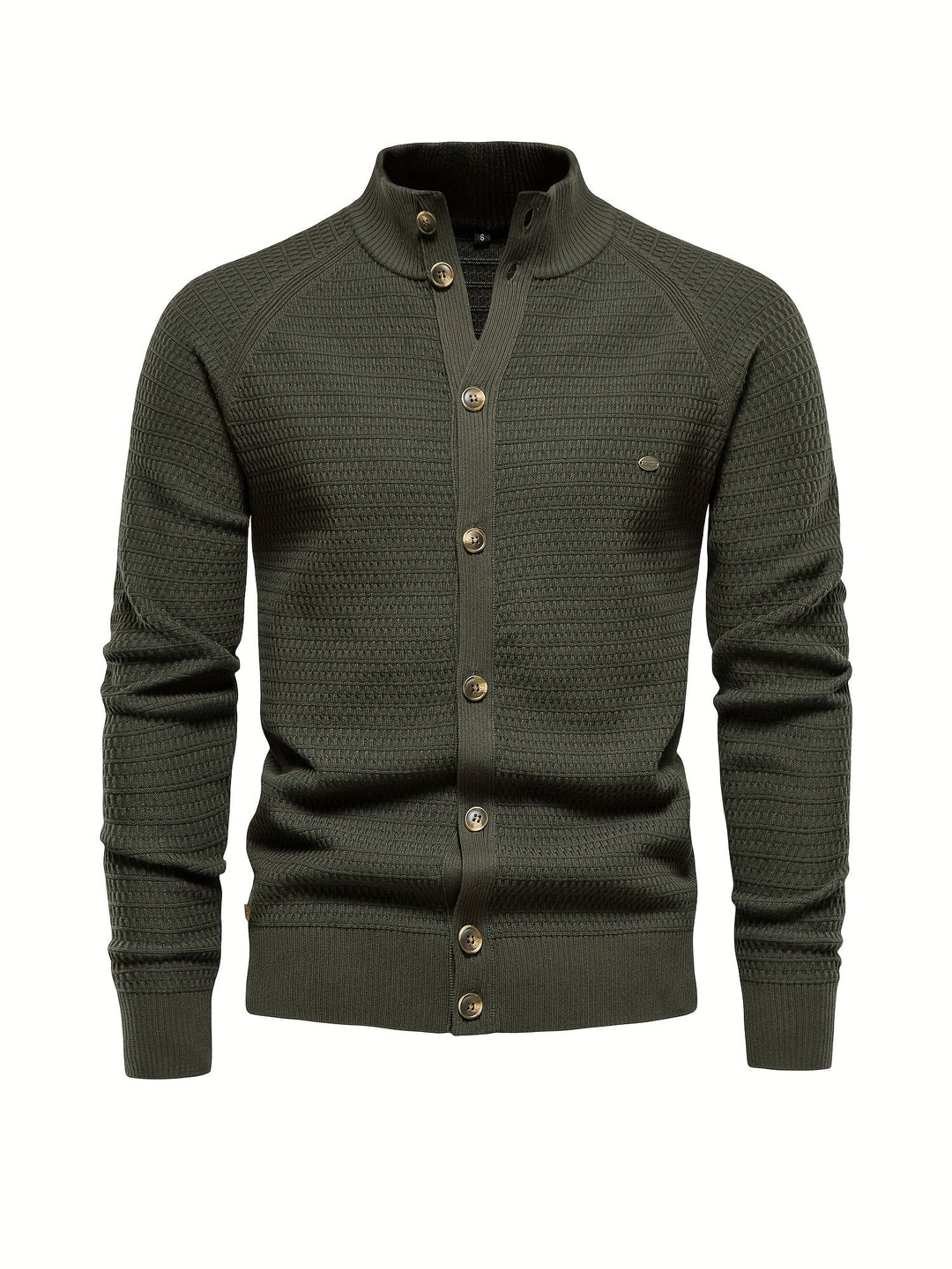 Pull Col Montant Boutonné pour Hommes 6