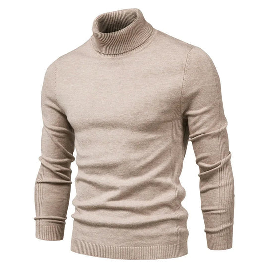 Pull Col Roulé Homme Élégant Style Intemporel 0