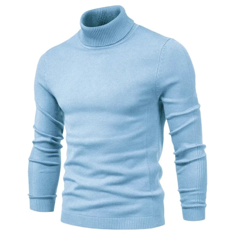 Pull Col Roulé Homme Élégant Style Intemporel 10