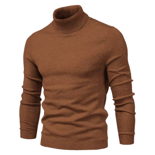 Pull Col Roulé Homme Élégant Style Intemporel 12