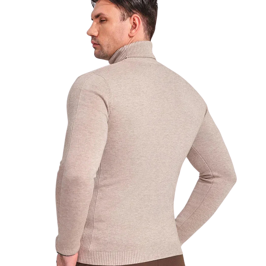 Pull Col Roulé Homme Élégant Style Intemporel 5