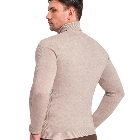 Pull Col Roulé Homme Élégant Style Intemporel 5