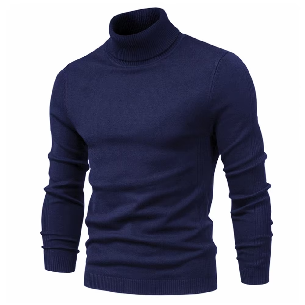 Pull Col Roulé Homme Élégant Style Intemporel 9