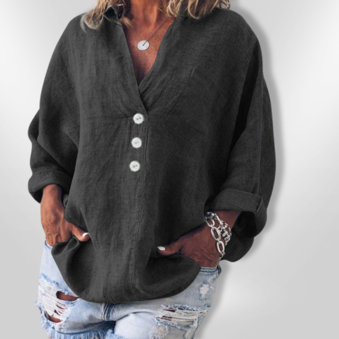 Pull Décontracté en Coton et Lin pour Femme 2