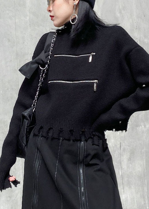 Pull Femme Chic à Fermeture Éclair 0