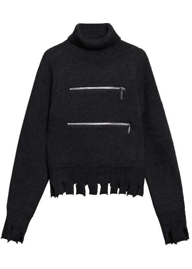 Pull Femme Chic à Fermeture Éclair 4