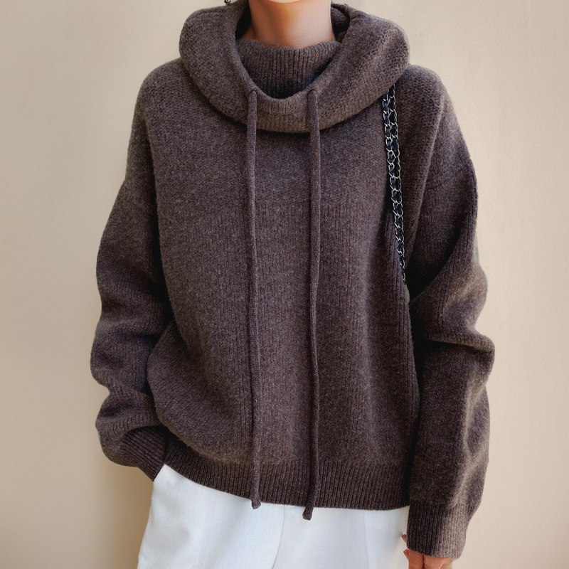 Pull Femme Col Roulé Chic 6