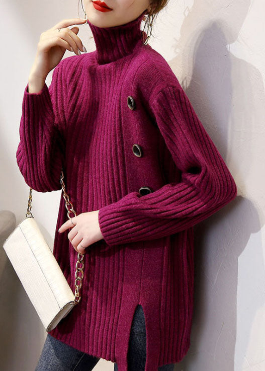 Pull Femme Col Roulé Kaki 2