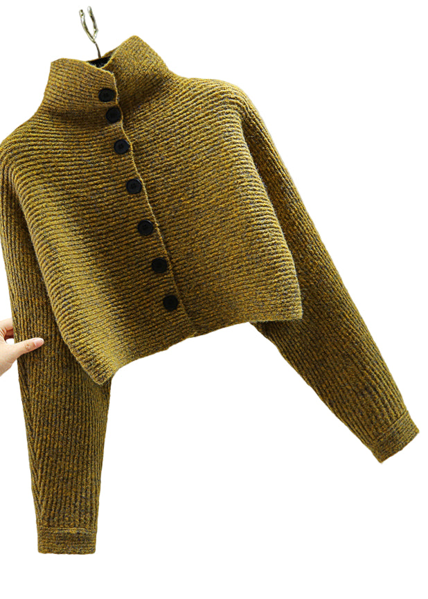 Pull Femme Col Roulé Manches Chauve-Souris 0