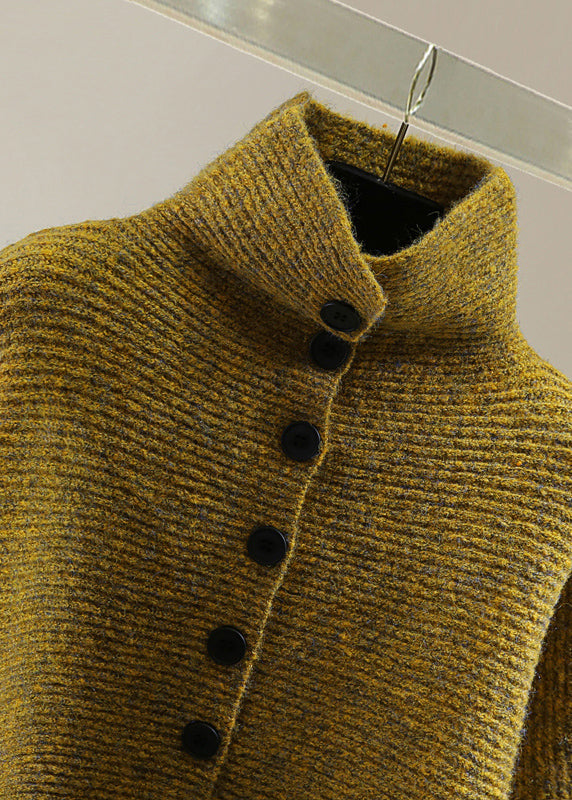 Pull Femme Col Roulé Manches Chauve-Souris 4