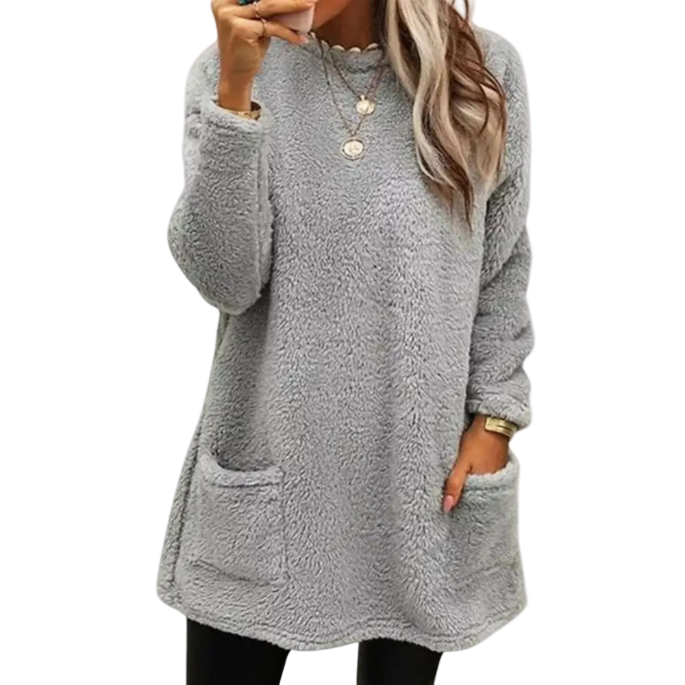 Pull Femme Confortable en Polyester Moderne pour Hiver 0