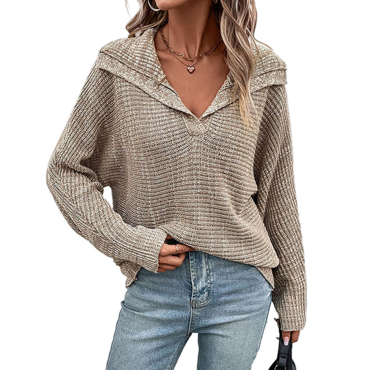 Pull Femme Tricoté Col Sophistiqué 0