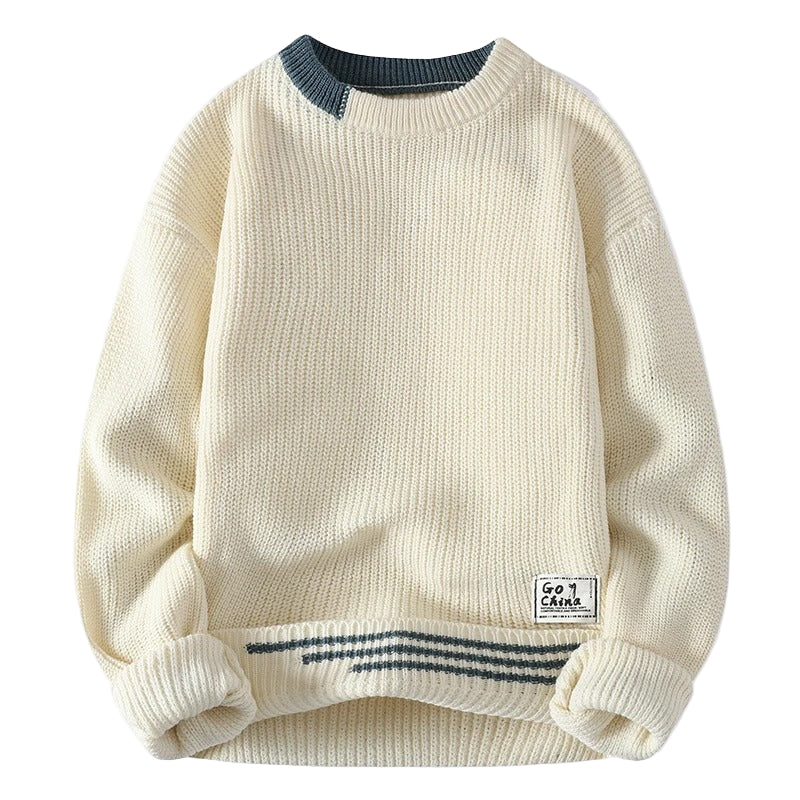 Pull Homme Classique Élégant Ajusté 0