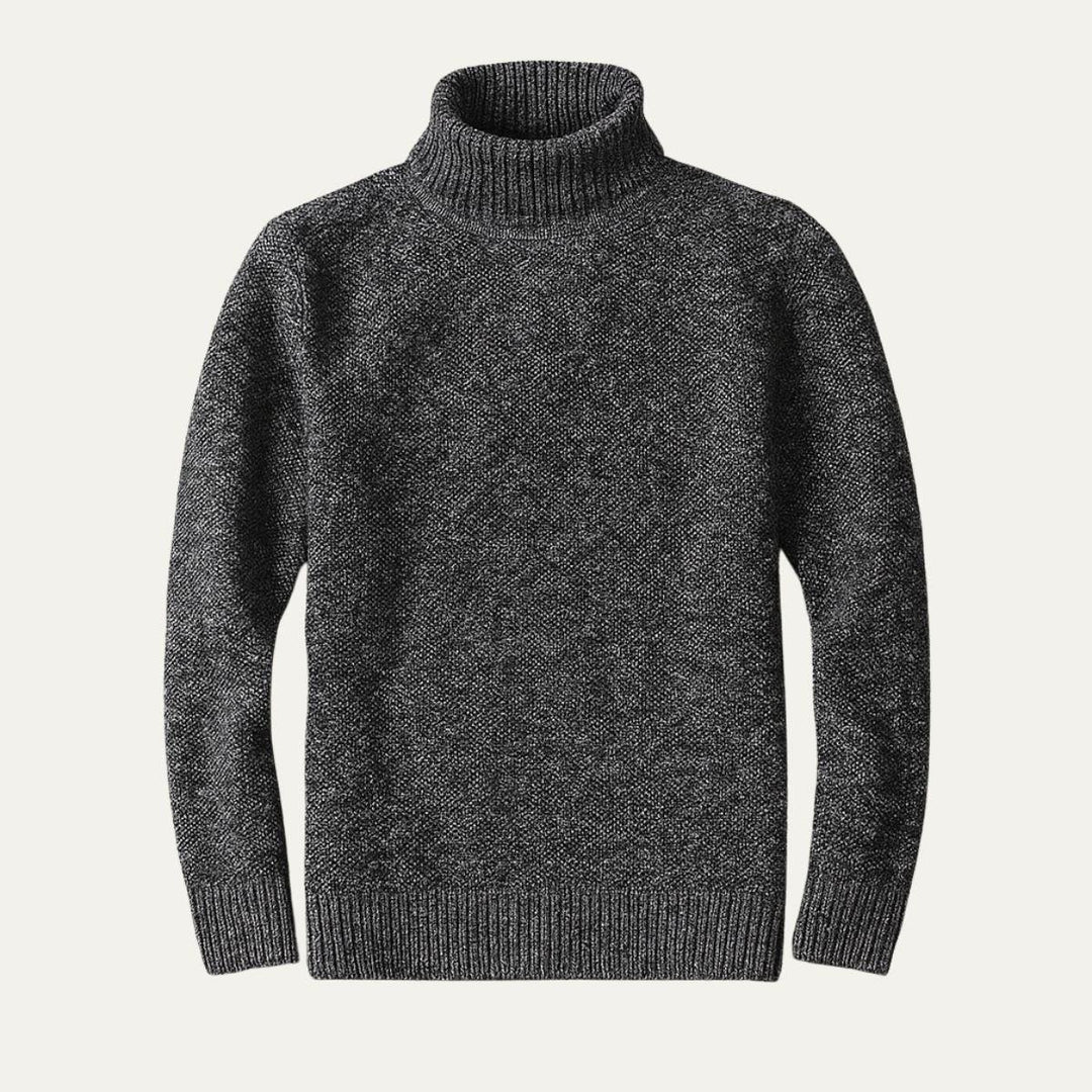 Pull Homme Col Roulé en Laine Mérinos Confortable 2