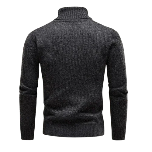 Pull Homme Col Roulé en Laine Mérinos Confortable 4