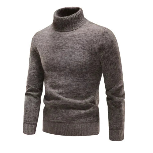 Pull Homme Col Roulé en Laine Mérinos Confortable 5