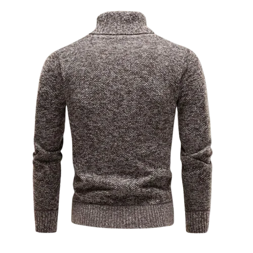 Pull Homme Col Roulé en Laine Mérinos Confortable 6
