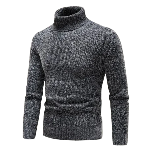 Pull Homme Col Roulé en Laine Mérinos Confortable 7