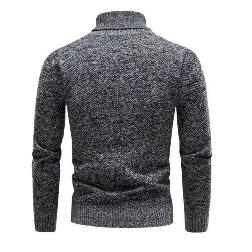 Pull Homme Col Roulé en Laine Mérinos Confortable 8