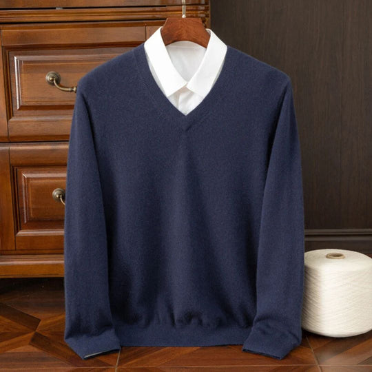 Pull Homme Col V Laine Mérinos Ultra-Douce 2