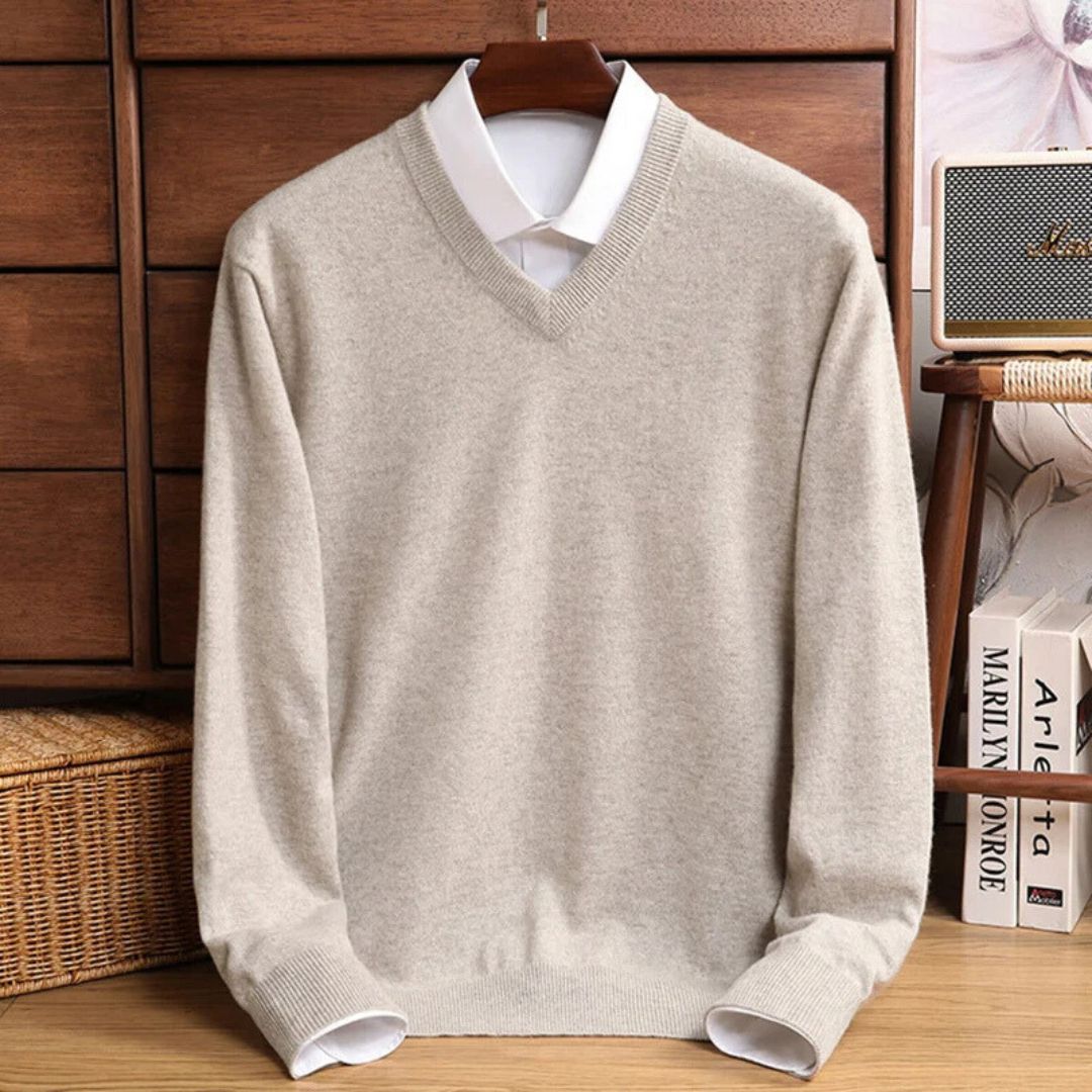 Pull Homme Col V Laine Mérinos Ultra-Douce 3