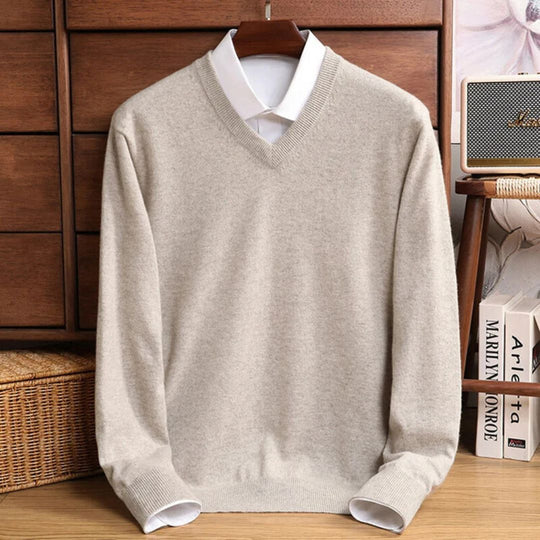 Pull Homme Col V Laine Mérinos Ultra-Douce 3