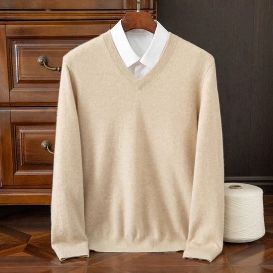 Pull Homme Col V Laine Mérinos Ultra-Douce 5