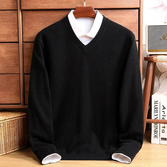 Pull Homme Col V Laine Mérinos Ultra-Douce 7